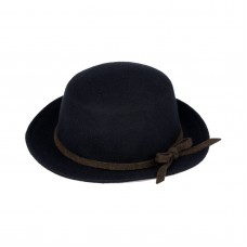 VBIGER Bowler Hat Fedora Woolen Hats Flat Brim Derby Hats For Mujer Black  eb-09828751